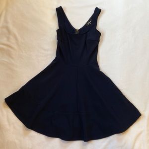 Lulu’s Home Before Daylight Skater Dress Navy XS